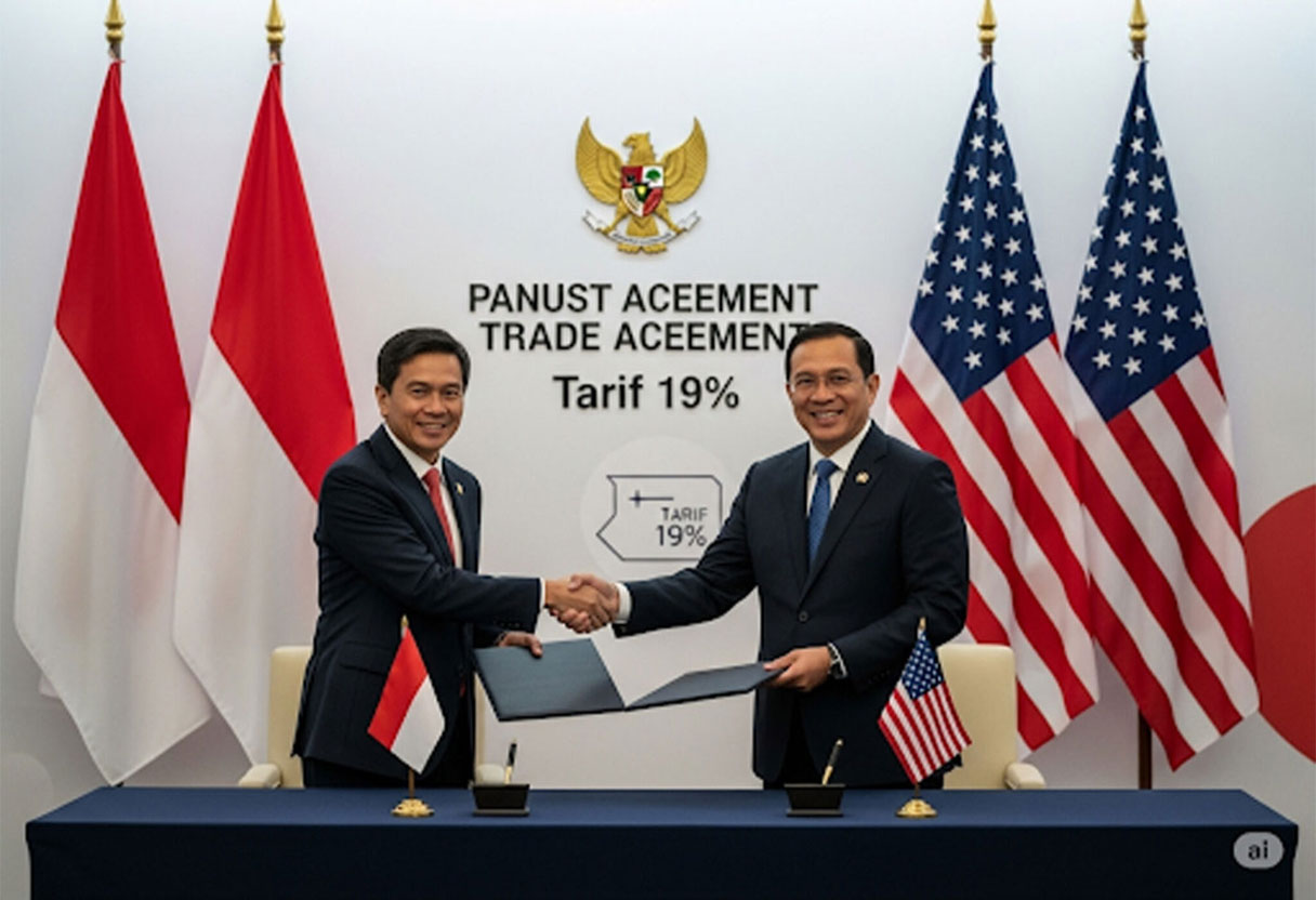 Indonesia Tandatangani Perjanjian Dagang dengan Tarif 19% Dengan AS